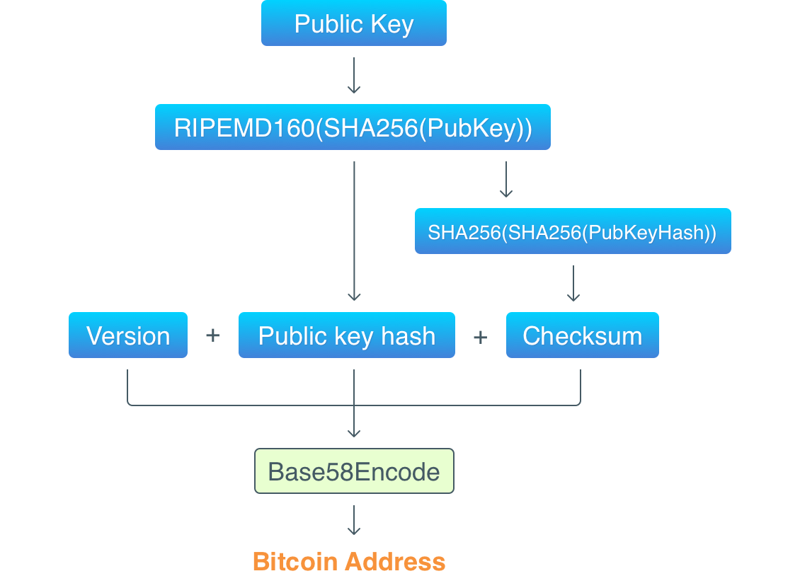 get an address from a public key