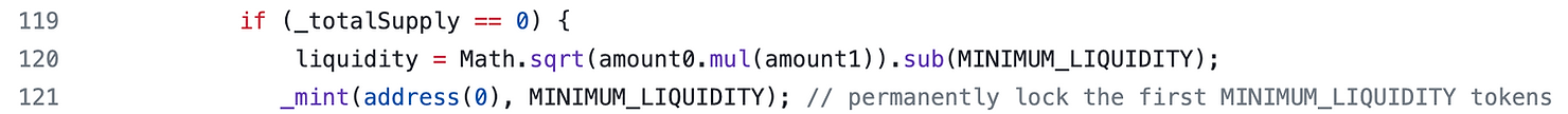 liquidity as square root k