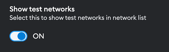 metamask test networks