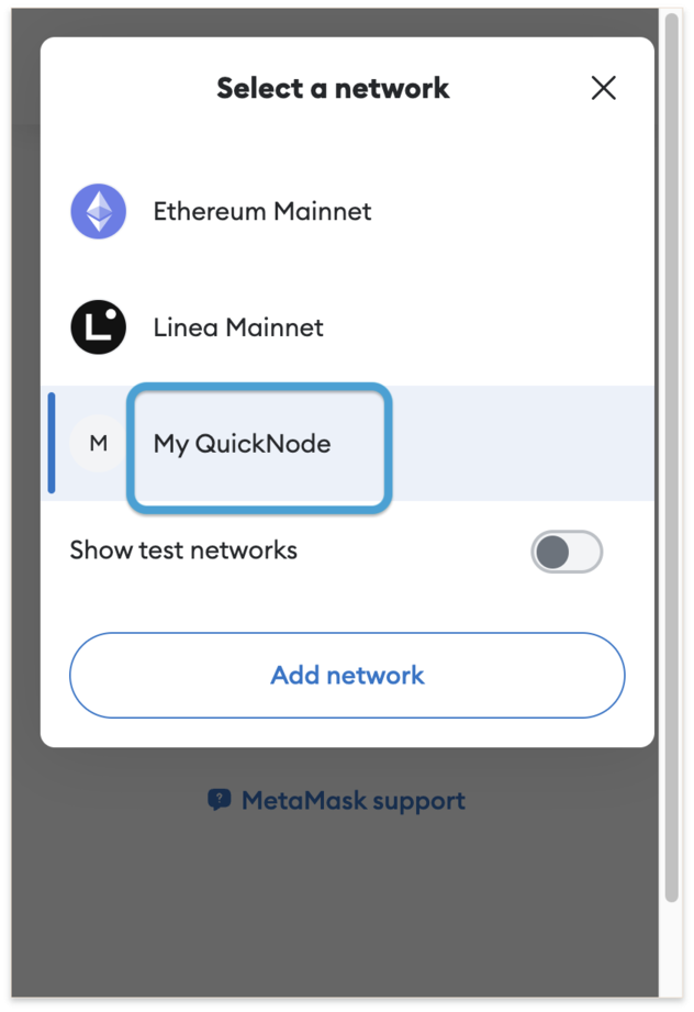 MetaMask 设置完成