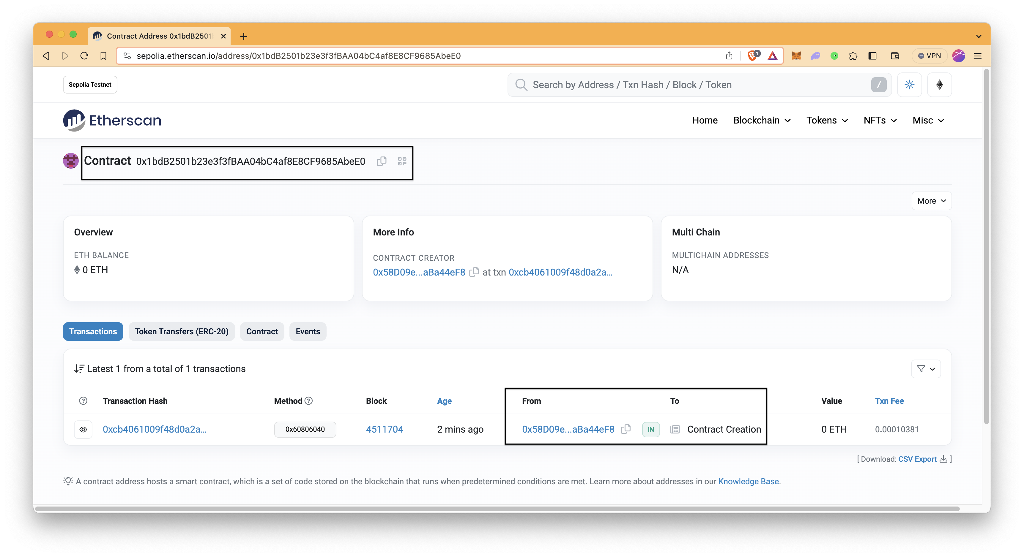 Etherscan 结果