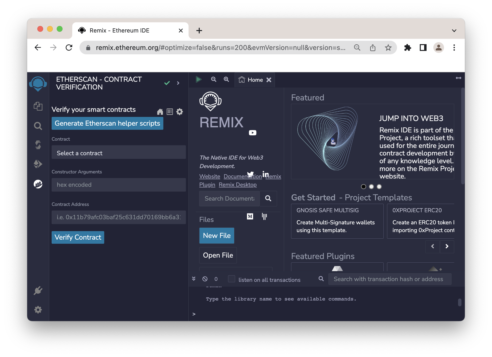 Remix.IDE Etherscan 插件