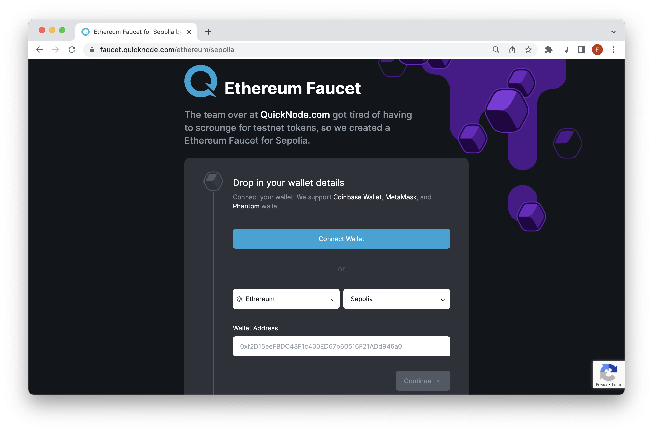多链 QuickNode 水龙头