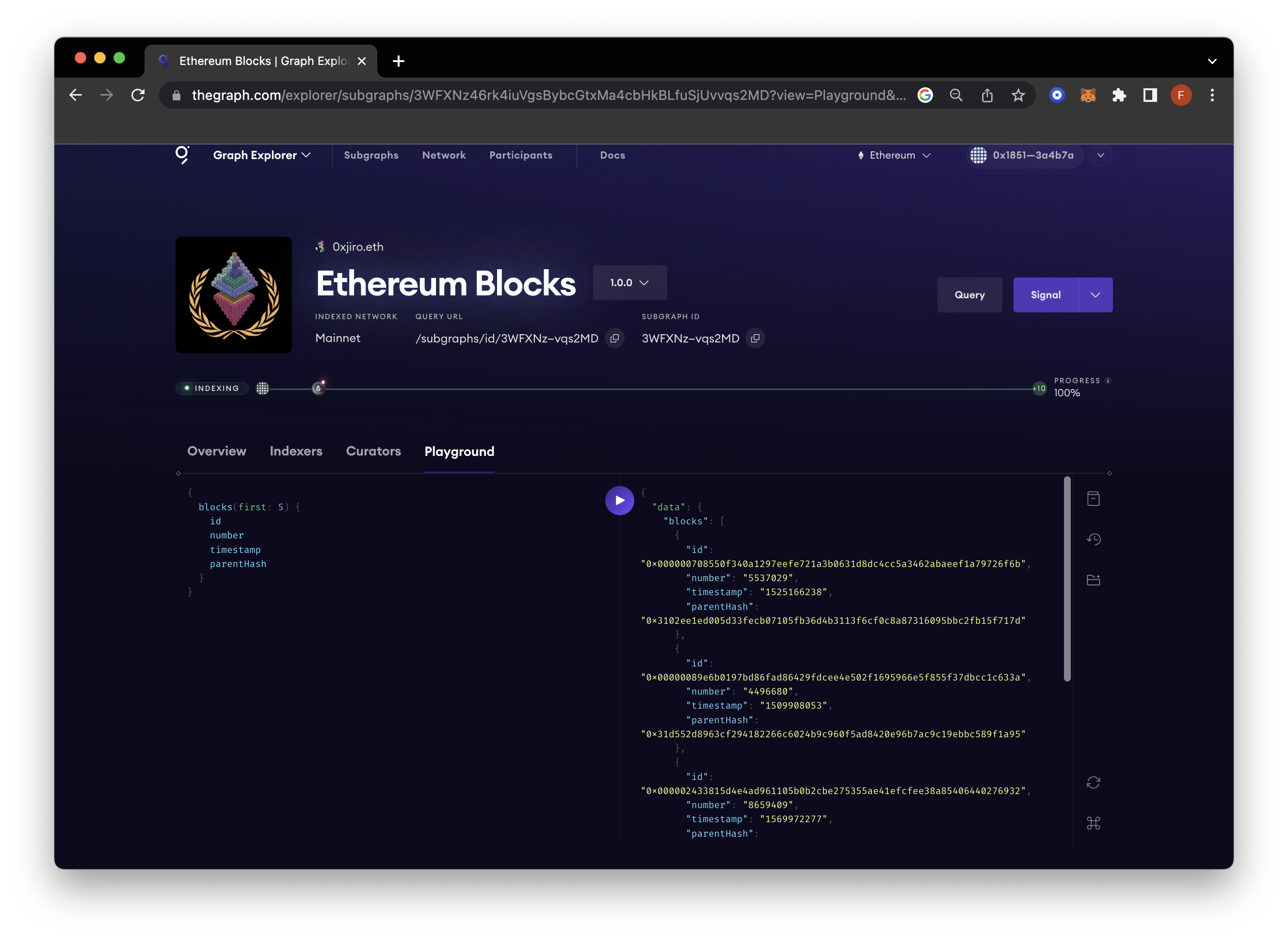 ETH 区块查询