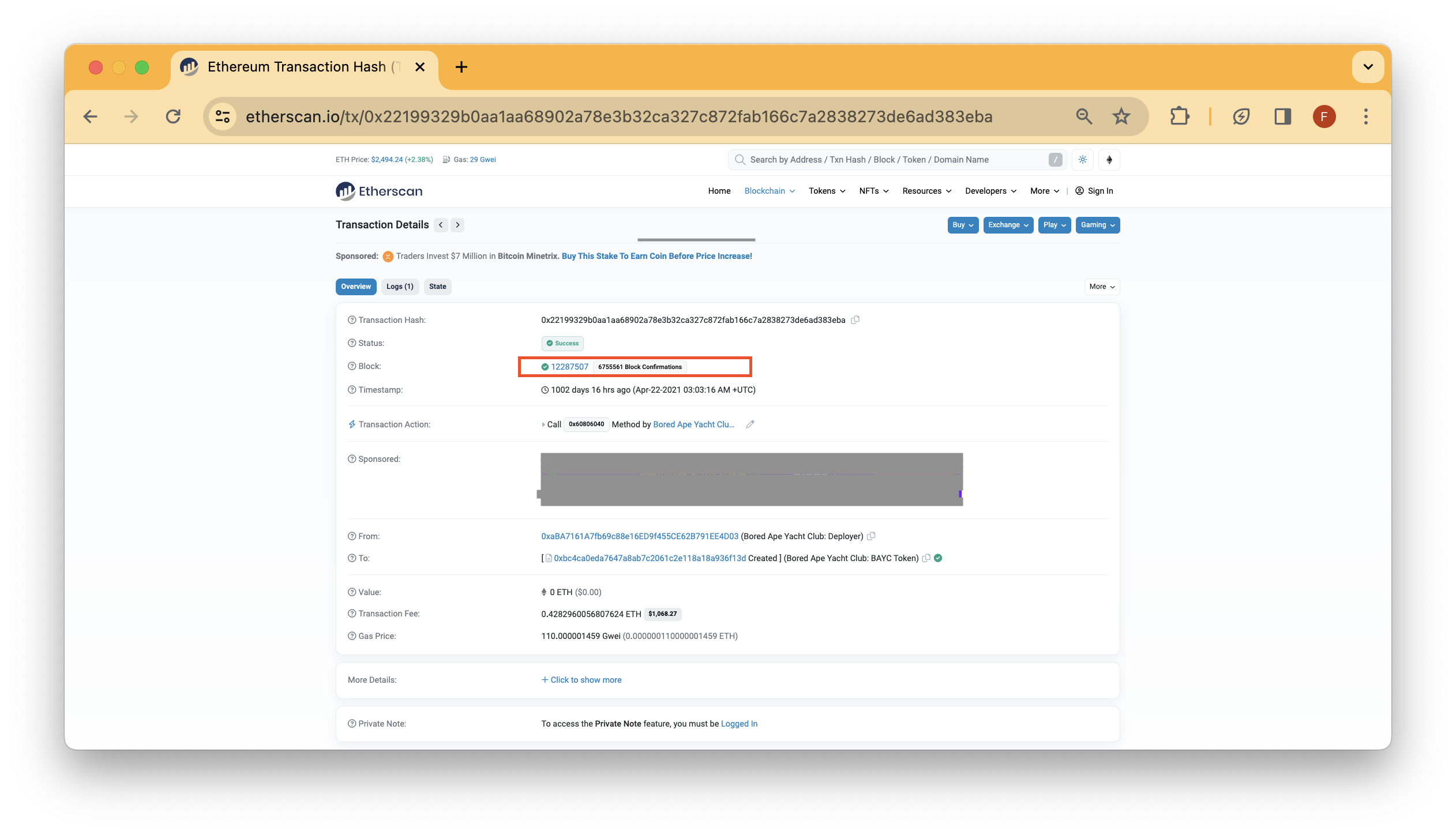 Etherscan 合约创建页面