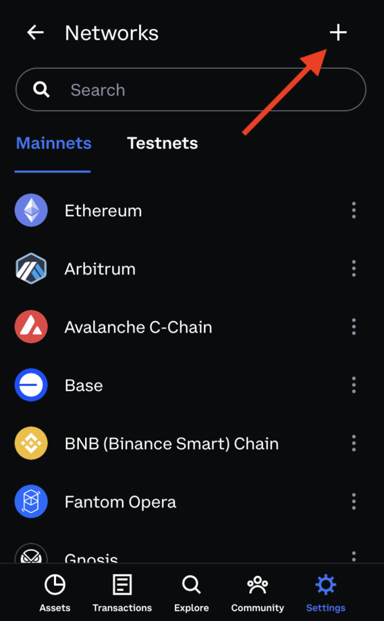 Coinbase 设置 网络