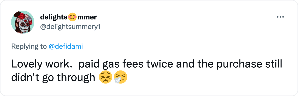 用户为失败的交易支付两次 gas 费
