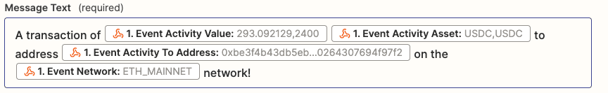 处理发送 Tokens 的警报