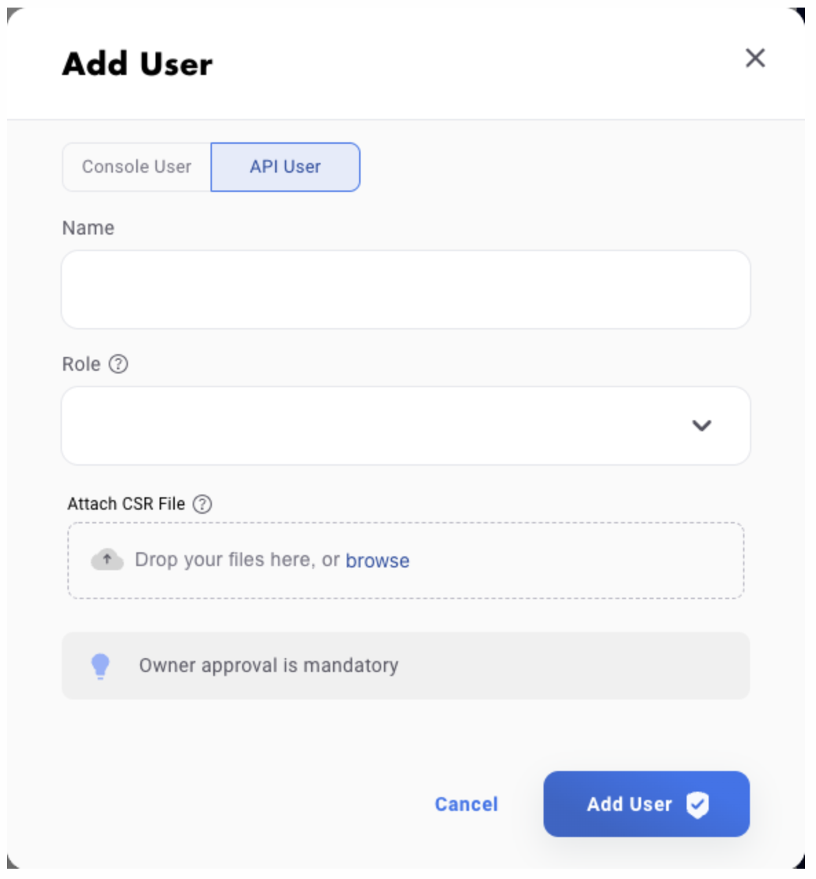 创建 API 用户