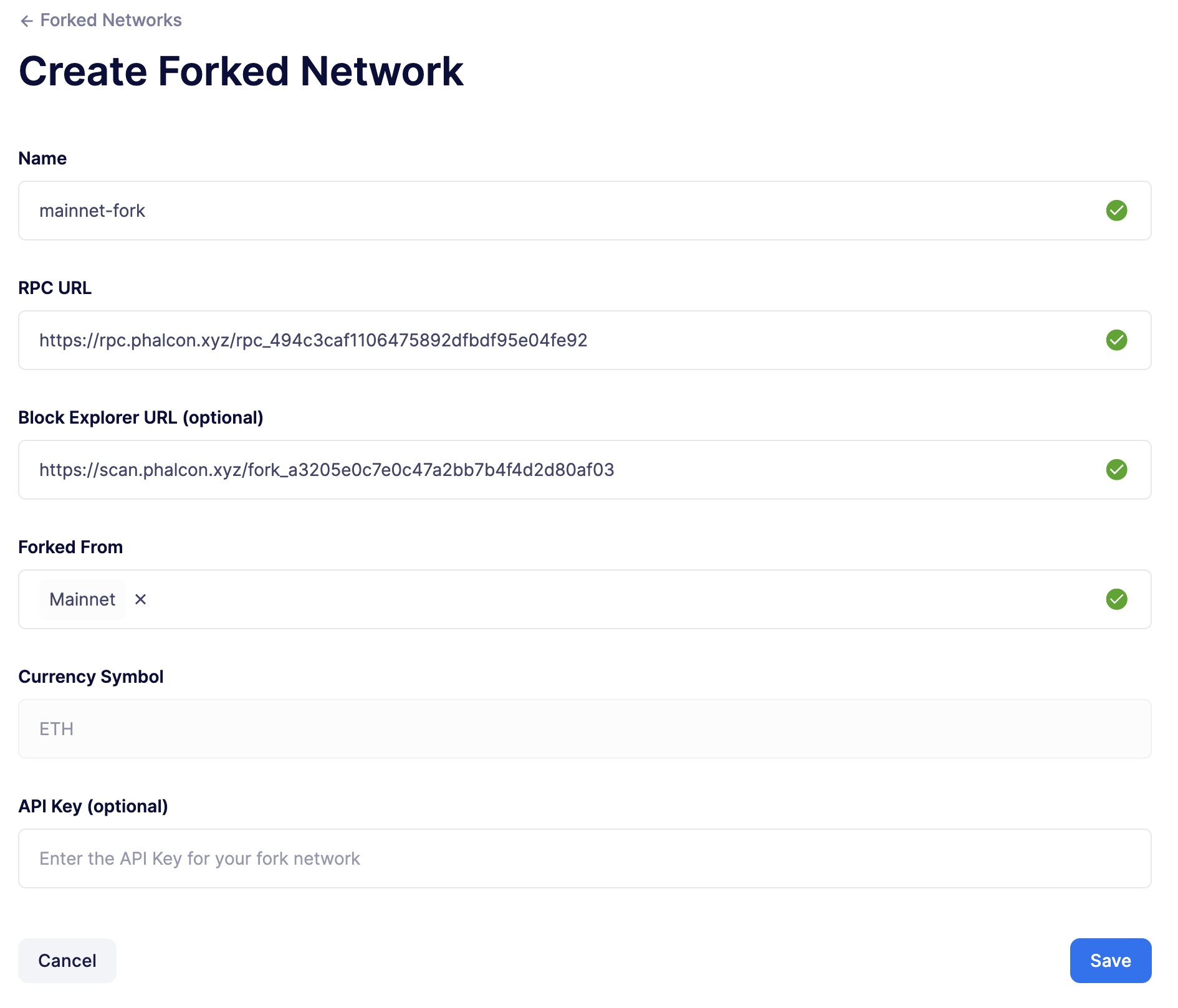 Forked Networks 添加的网络