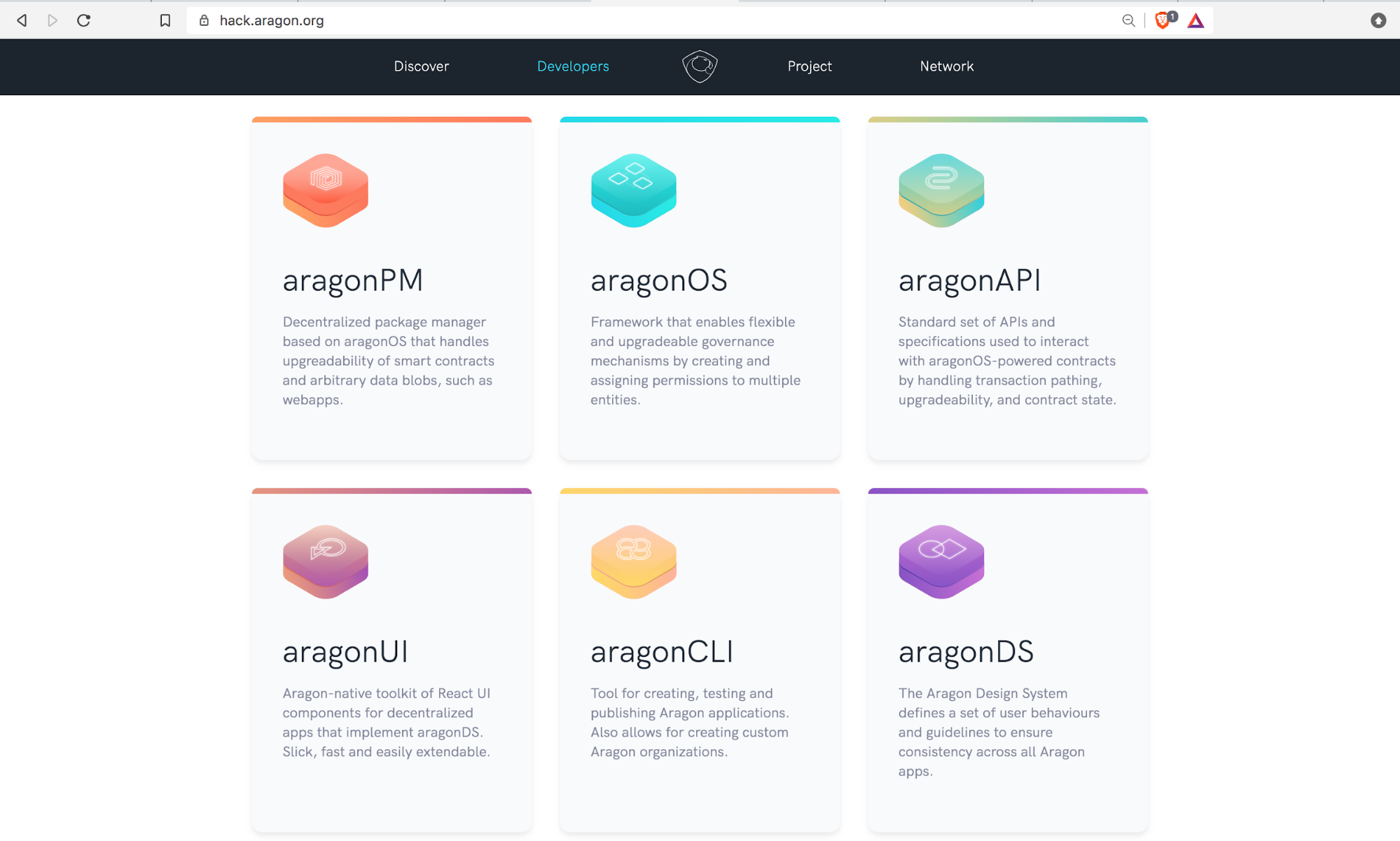 Aragon 的开发者工具套件。