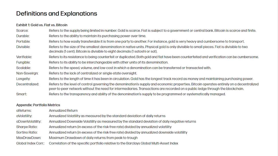 Definitions and Explanations