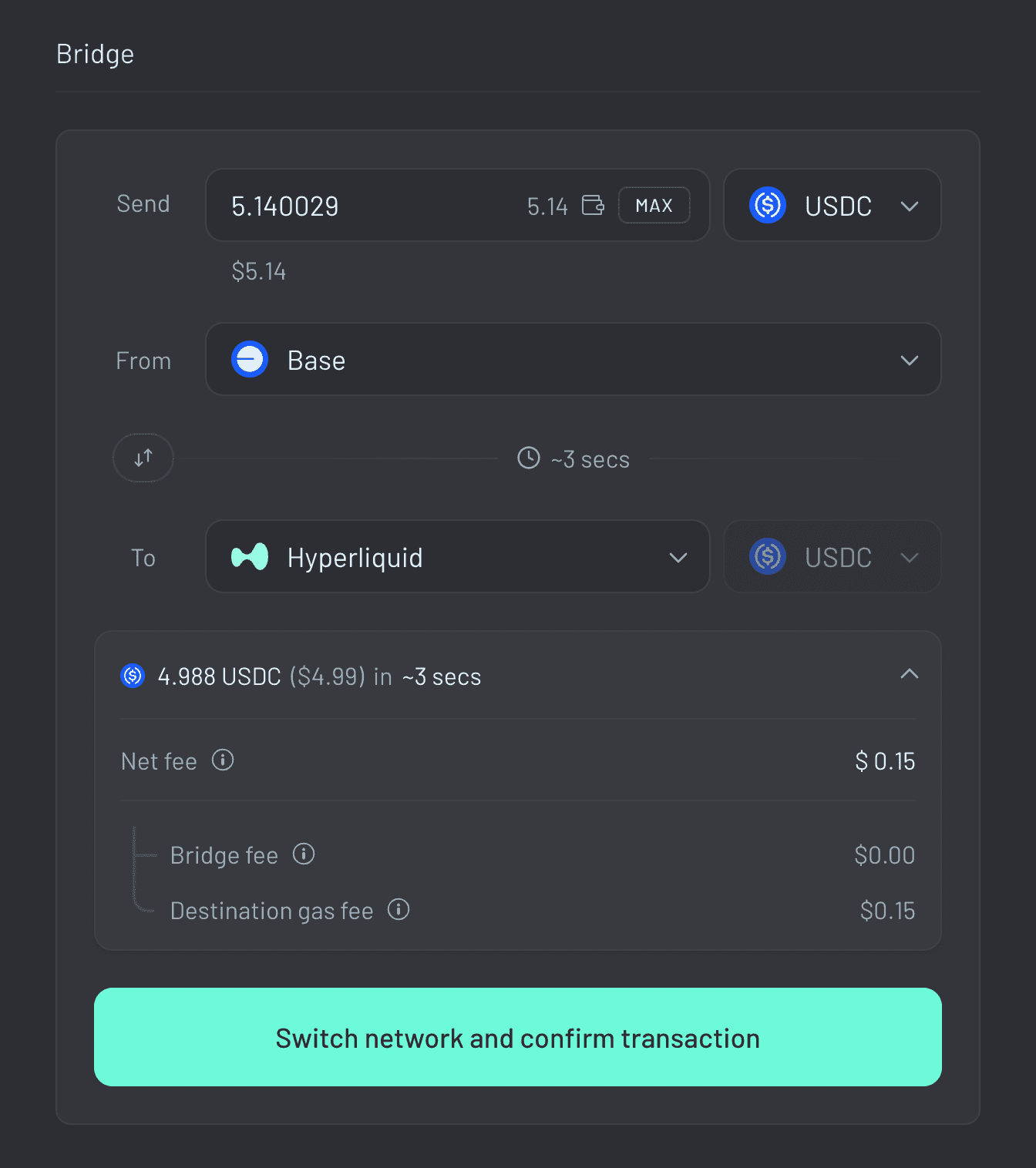 Step 6: Review fees and timing.