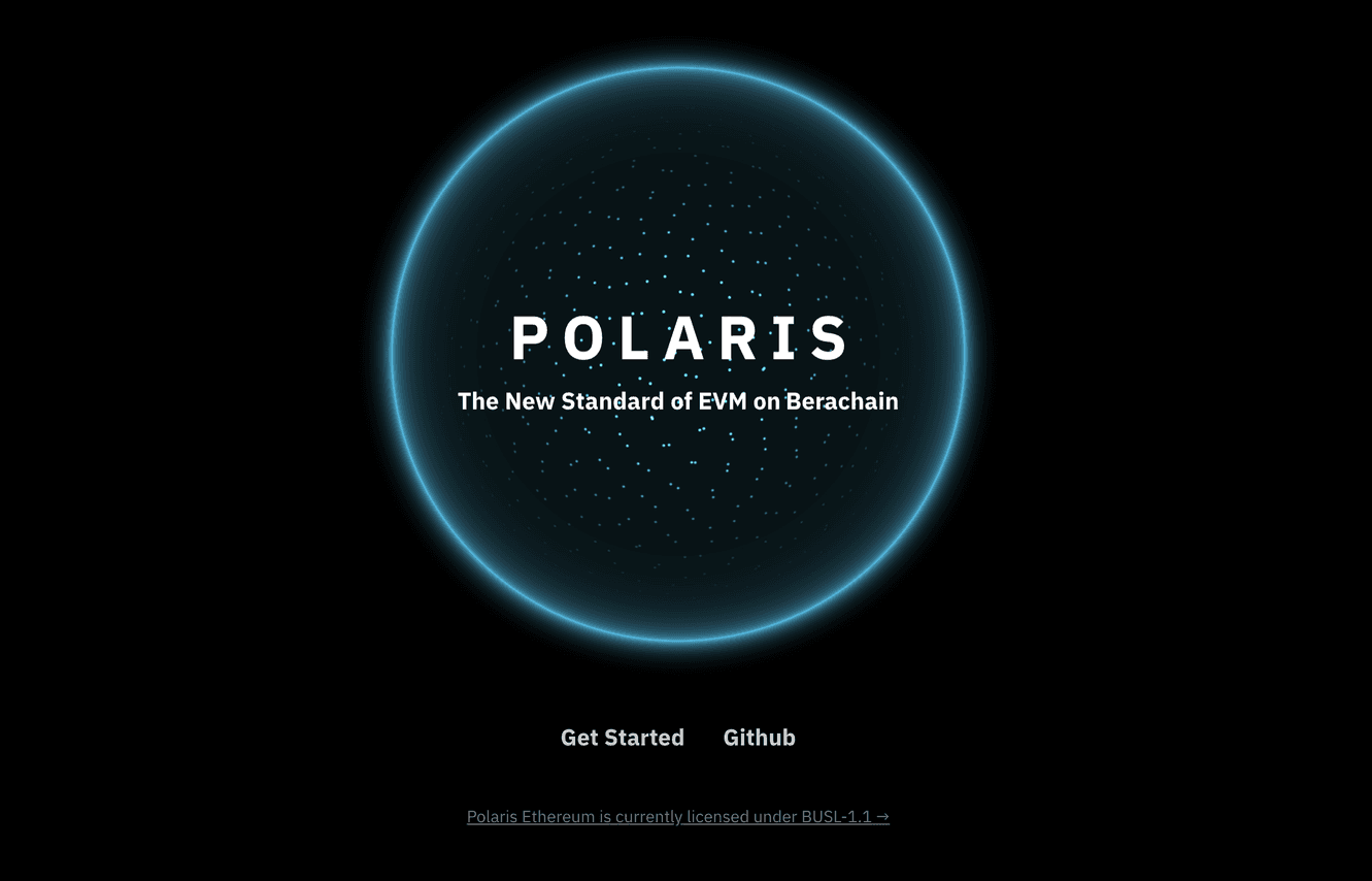 Polaris EVM 被概念化为从 2022 年开始在 Berachain 协议上运行，作为 Cosmos SDK 支持的且与 Ethereum 兼容的智能合约创建和部署引擎。（图片来源：通过 Berachain Polaris 文档了解什么是 Polaris EVM）