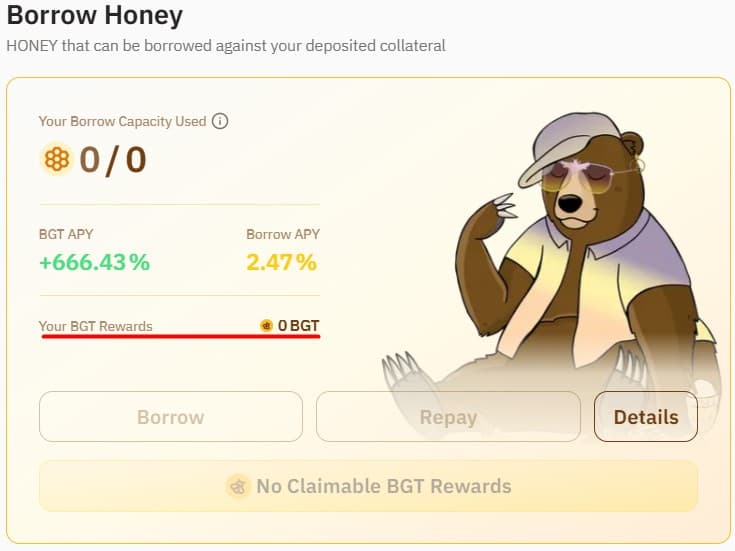 $BGT rewards on the BEND