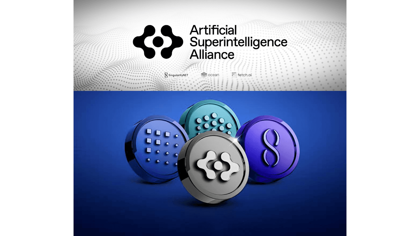 Artificial Superintelligence Alliance 最近宣布了一项雄心勃勃的计划，将去中心化 AI 领域的三个主要参与者（SingularityNET、Ocean Protocol 和 fetch.ai）互连。为了促进他们对去中心化 AI 的愿景，这些创始实体将把各自的代币合并为 ASI 代币。（图片来源：改编自 Artificial Superintelligence Alliance 和 Davut Karabulut，通过 X 和 LinkedIn）