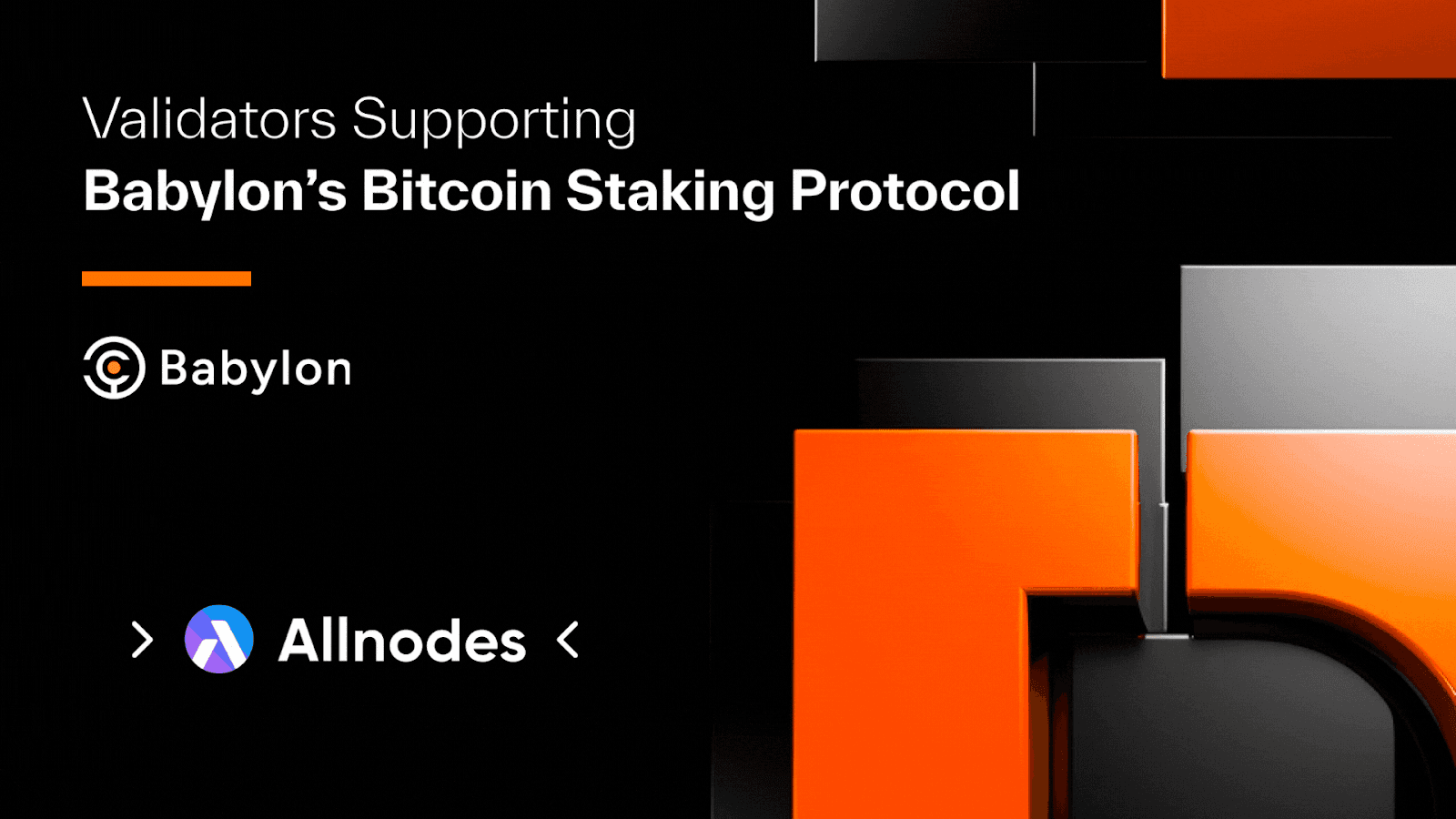 Babylon 的 Bitcoin 质押协议受到包括 Coinage X DAIC Capital、Galaxy、Figment、Allnodes、Stakecito 等在内的各种验证器的支持。（图片来源：Babylon Twitter 发布通过 Babylon Twitter）