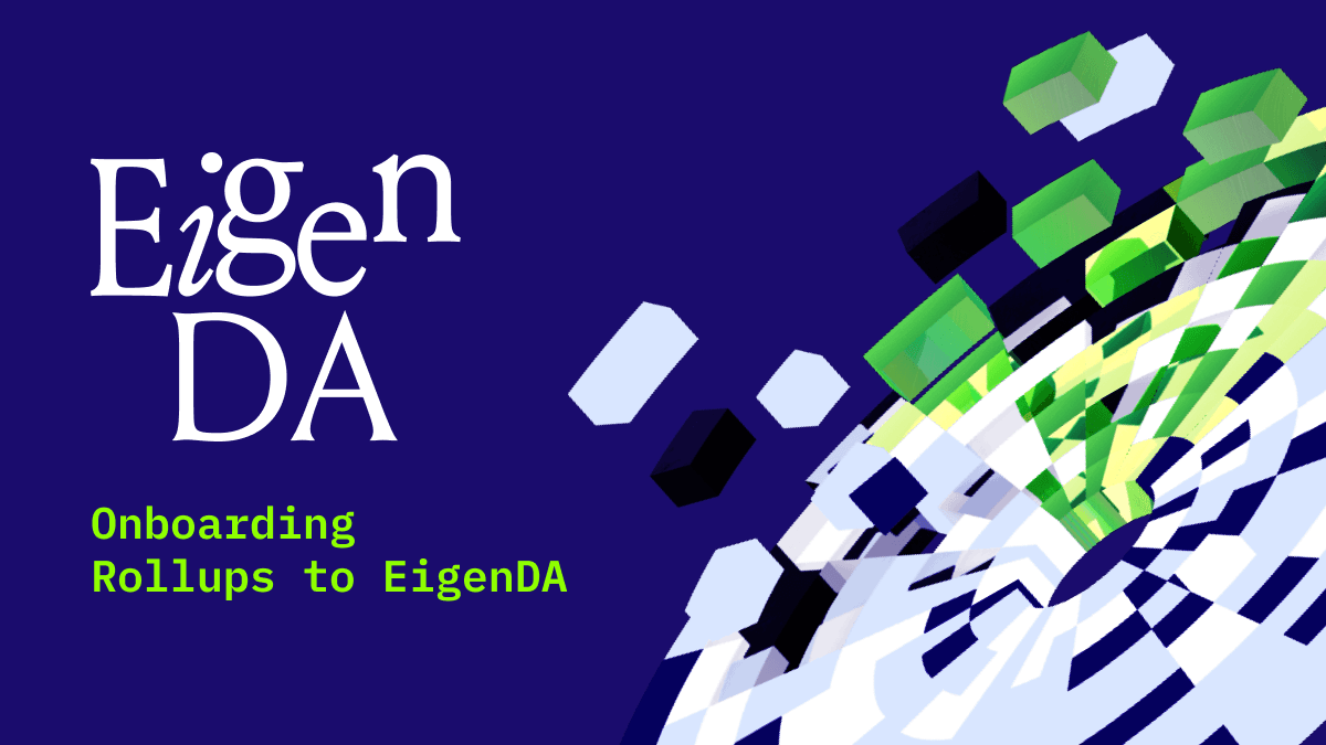 虽然最初旨在支持在 EigenLayer 上运行的 Ethereum Rollup 的数据可用性需求，但 EigenDA 为各种形状和大小的 AVS 提供了数据可用性访问。也就是说，在今年 4 月 EigenDA 主网启动一个月后，EigenDA 在生产就绪的主网部署之前，开放了 Rollup 部署的最终测试阶段的访问权限。（图片来源：通过 EigenLayer 博客[将 Rollup 加入 EigenDA](https://www.blog.eigenlayer.xyz/onboarding-rollups-to-eigenda/)）