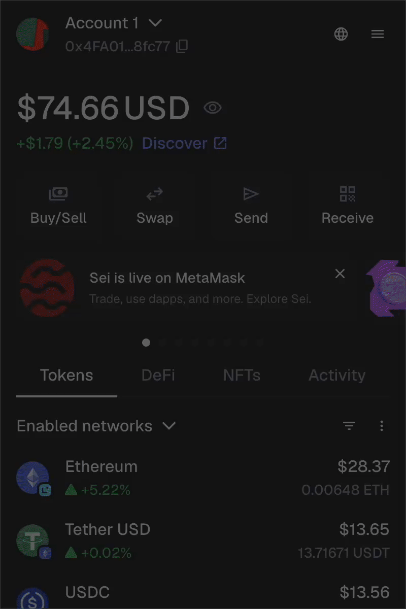 MetaMask 扩展程序定位安全和隐私设置