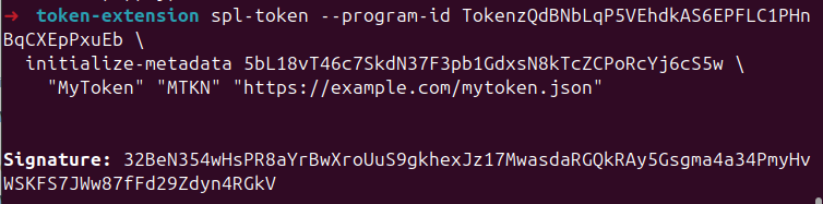 一个 spl-token cli 命令，用于初始化 token 的元数据。