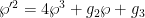 \wp'^2 = 4\wp^3 + g_2\wp + g_3