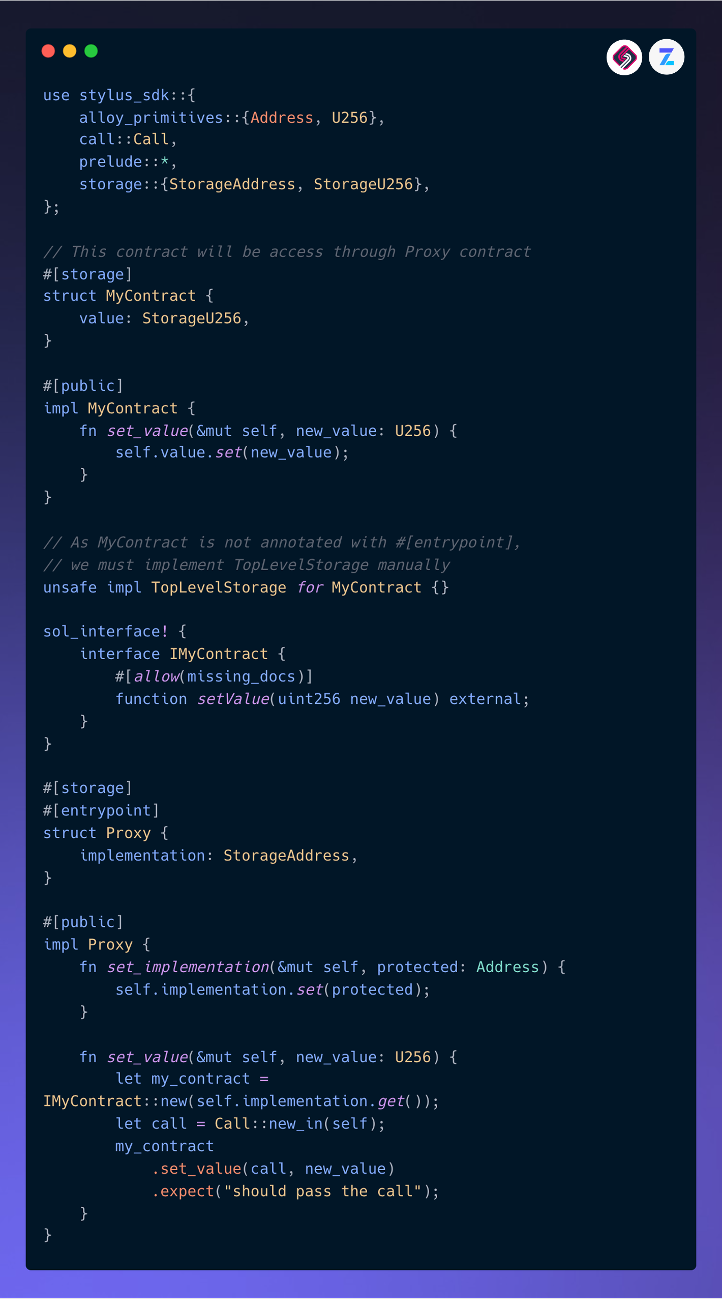 Arbitrum Stylus OpenZeppelin Motsu Code Snippet 15