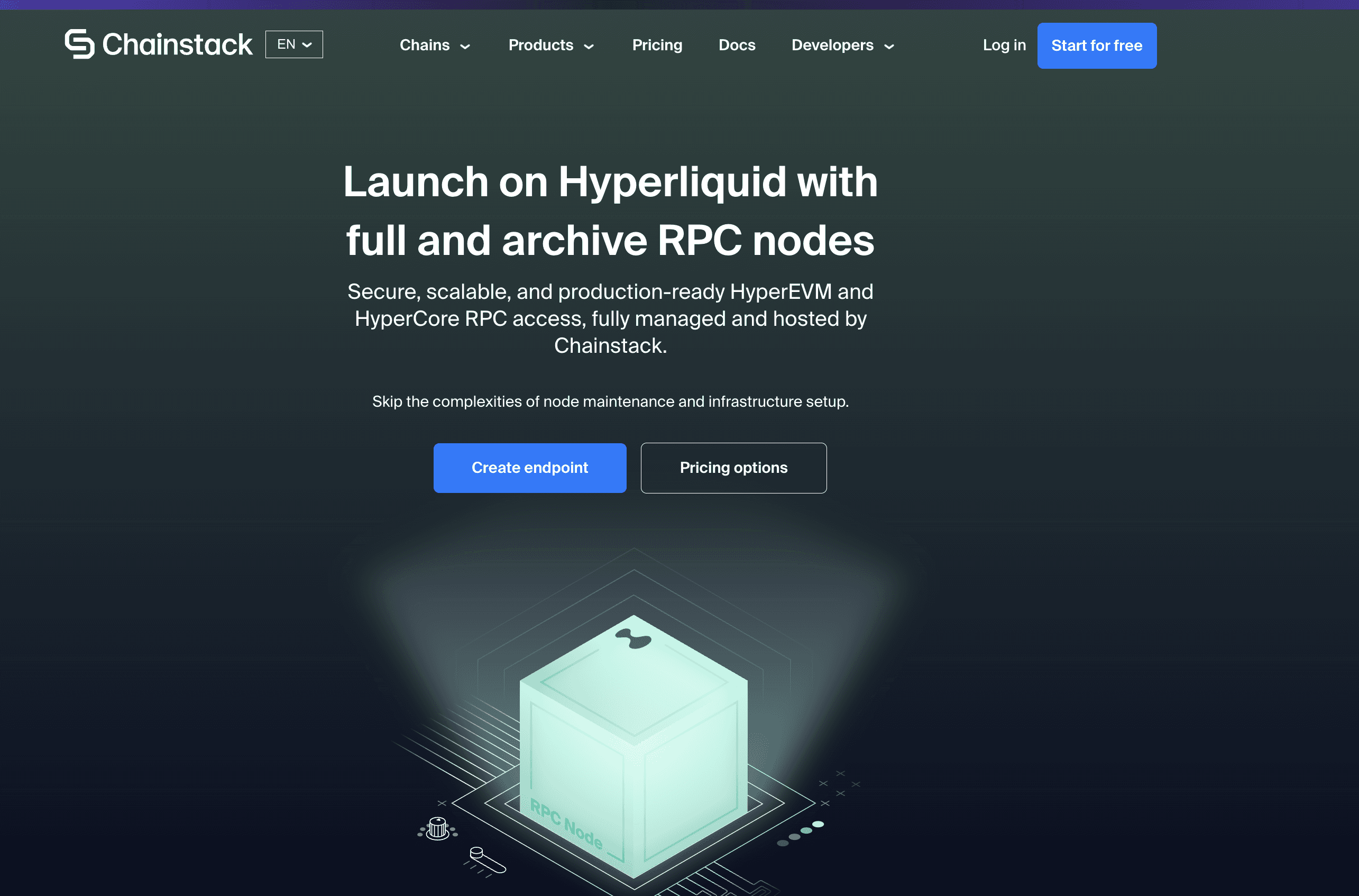 Chainstack Hyperliquid RPC 节点提供商区块链