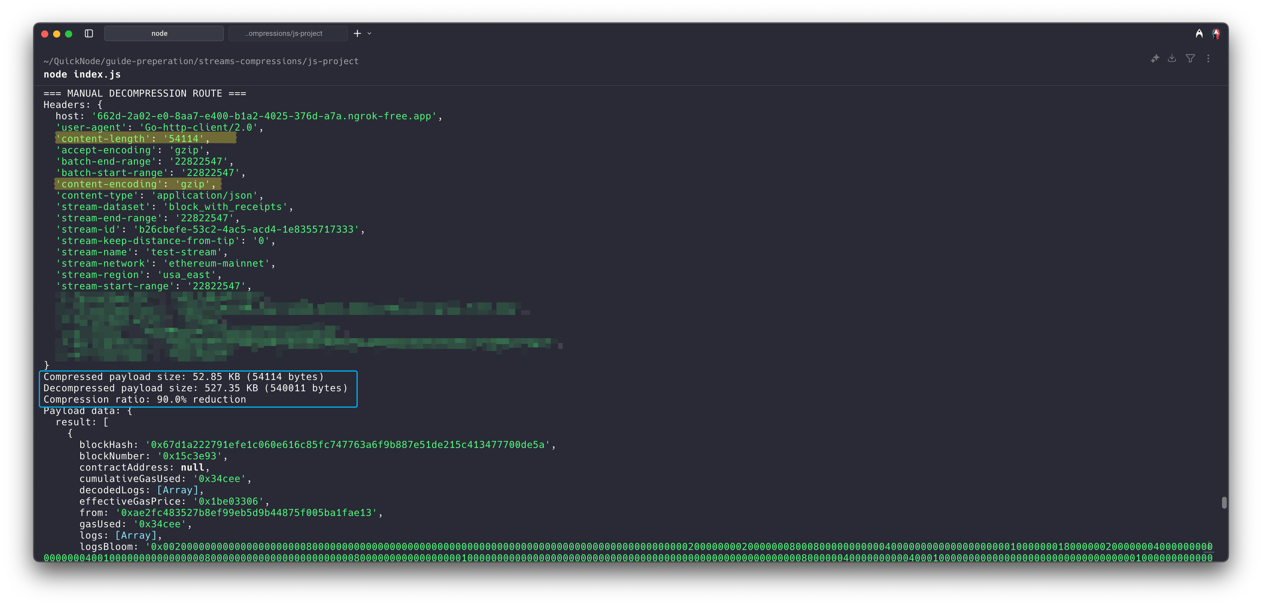 压缩 - 手动方法