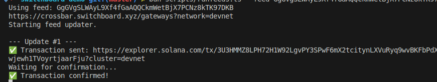 从 Switchboard 获取数据的脚本输出