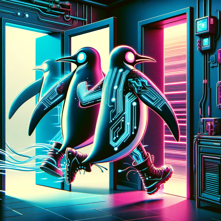 a penguin wearing sunglasses