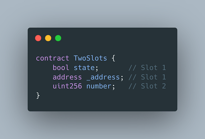 Storage Slots Example - Two Slots