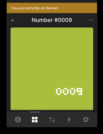 钱包中铸造的 NFT