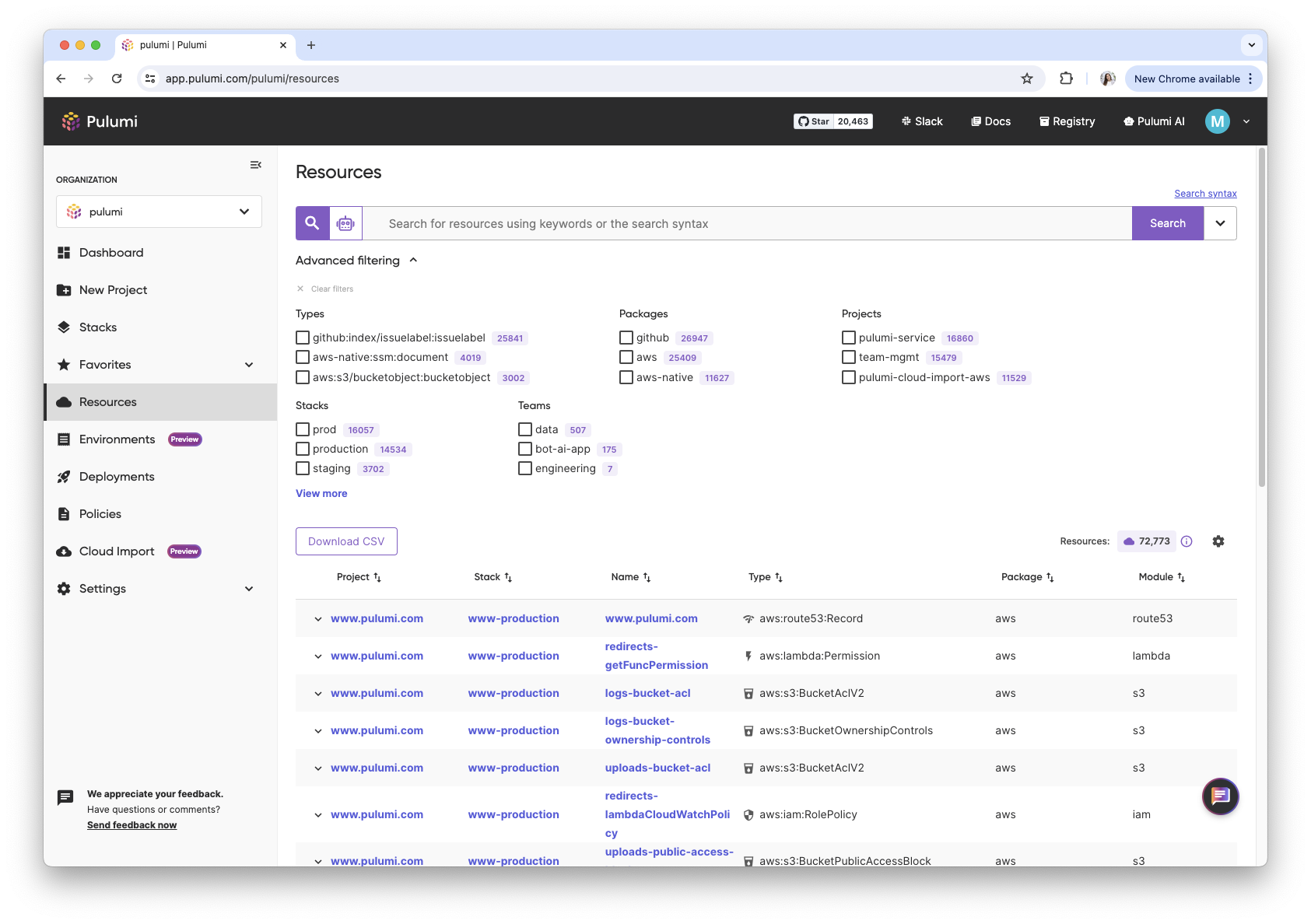 platform engineering tools/pulumi