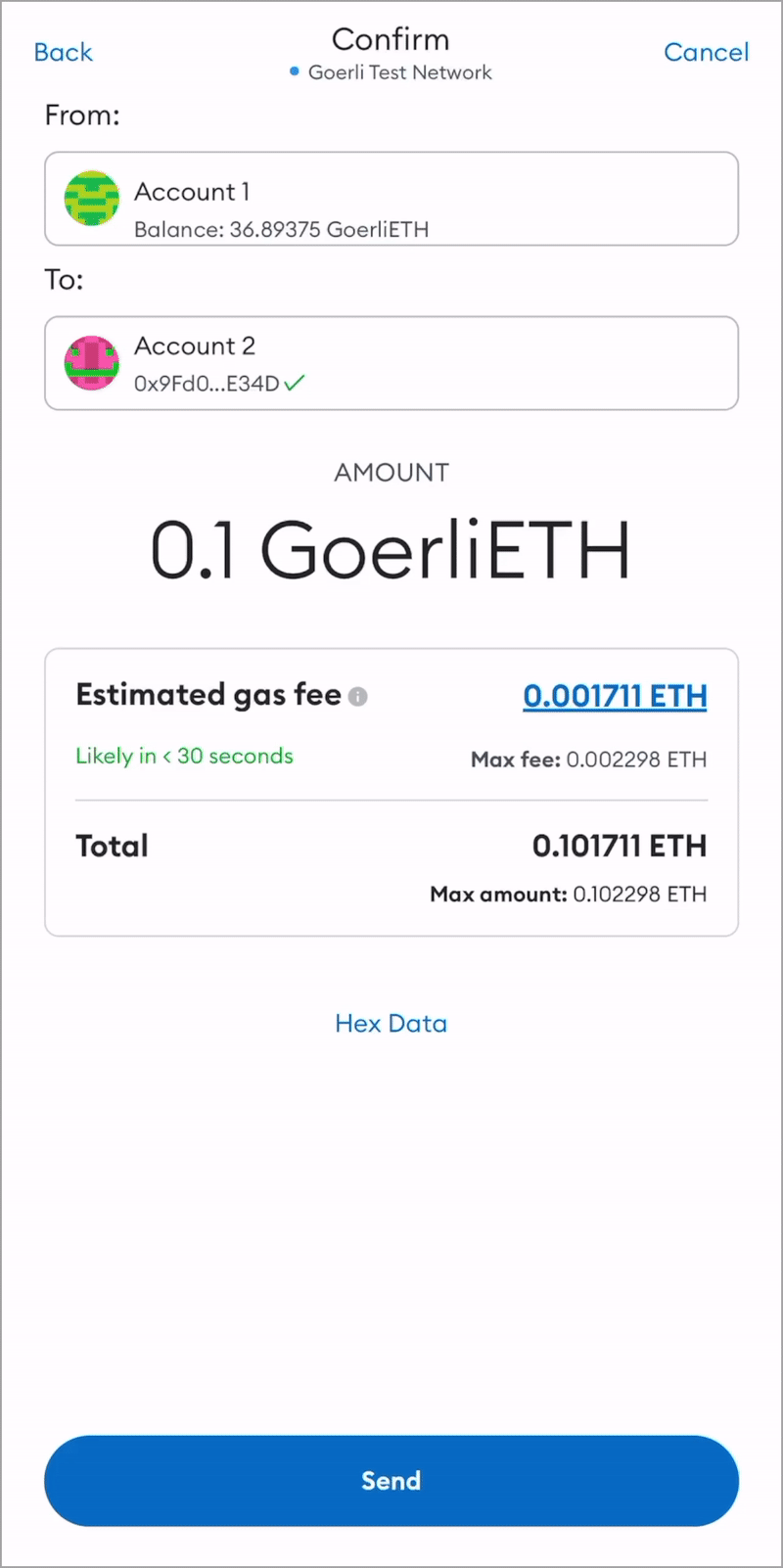 MetaMask 查找高级 gas 控制移动版
