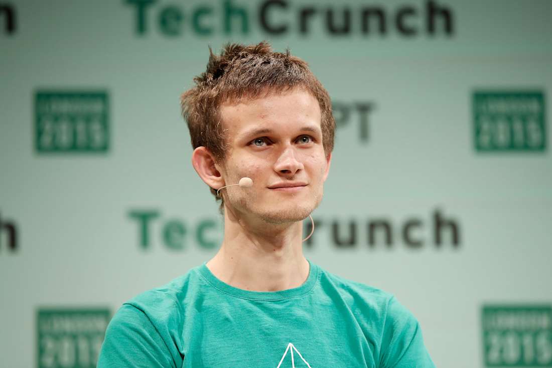 “加密货币社区‘因为一个根本是糟糕的原因低估了隐私’”,Vitalik Buterin(摄于2015年)去年写道。(照片:John Phillips/TechCrunch)