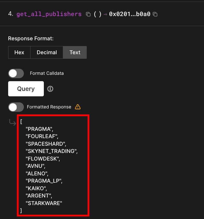 区块浏览器显示 get_all_publishers 查询返回发布者名称数组