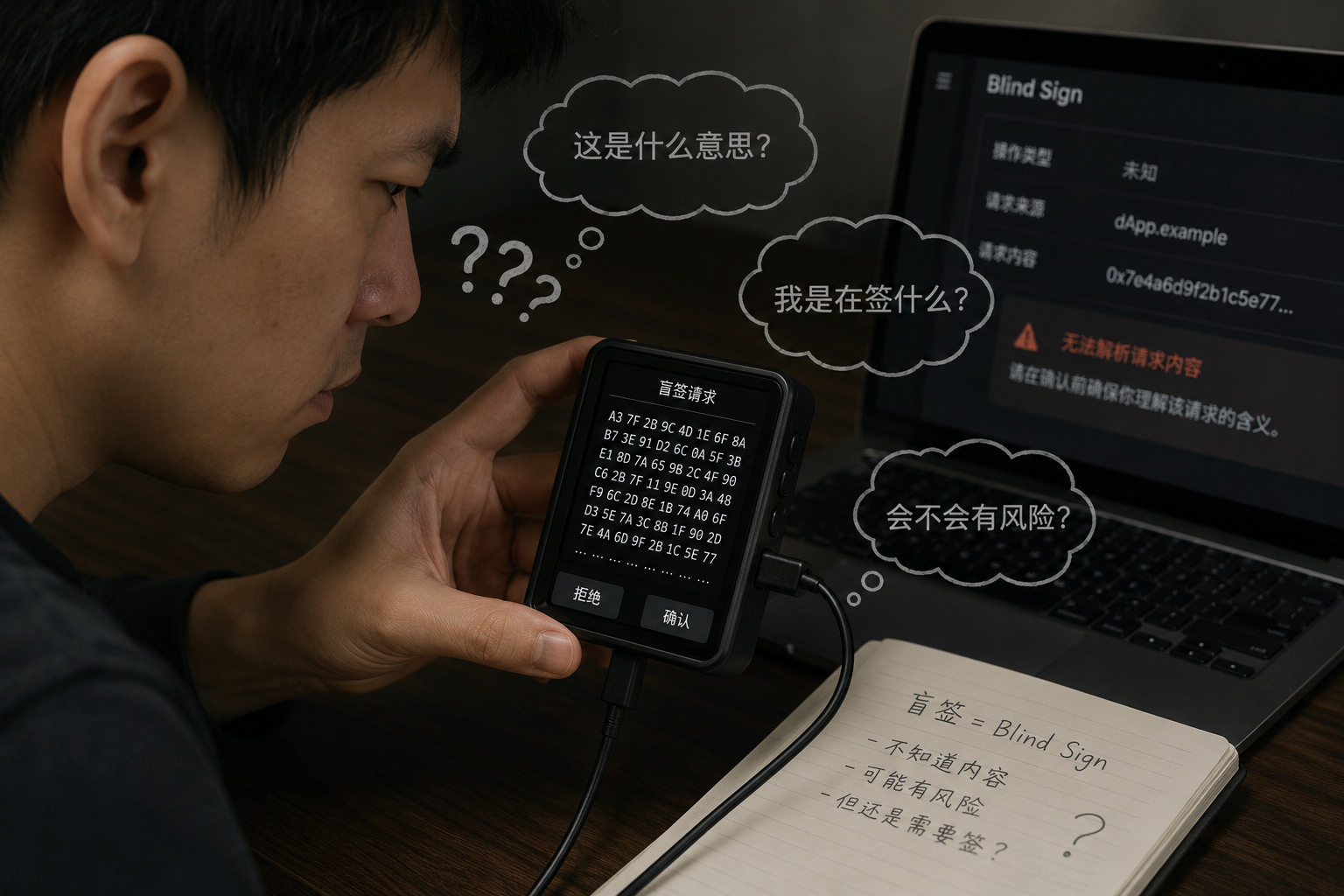 展示盲签的图片