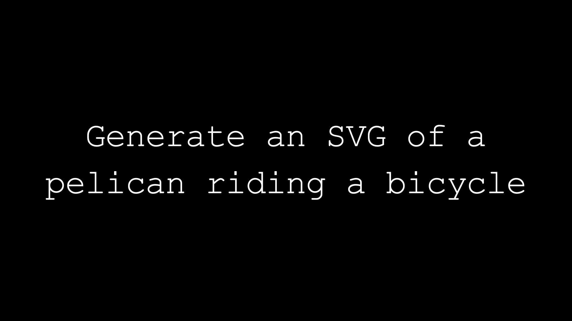 生成一张鹈鹕骑自行车的SVG 