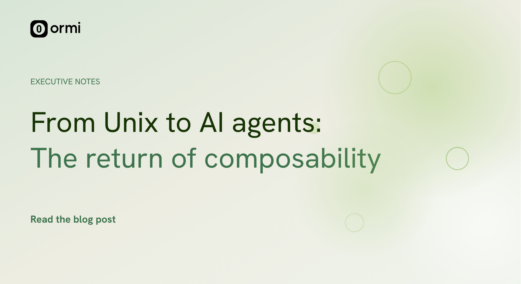 组合性是 AI 与数据系统的真正护城河