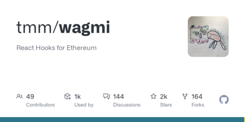 GitHub - tmm/wagmi: React Hooks for Ethereum