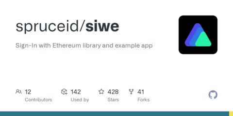 GitHub - spruceid/siwe: Sign-In with Ethereum library and example app