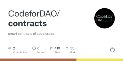 GitHub - CodeforDAO/contracts: smart contracts of codefordao