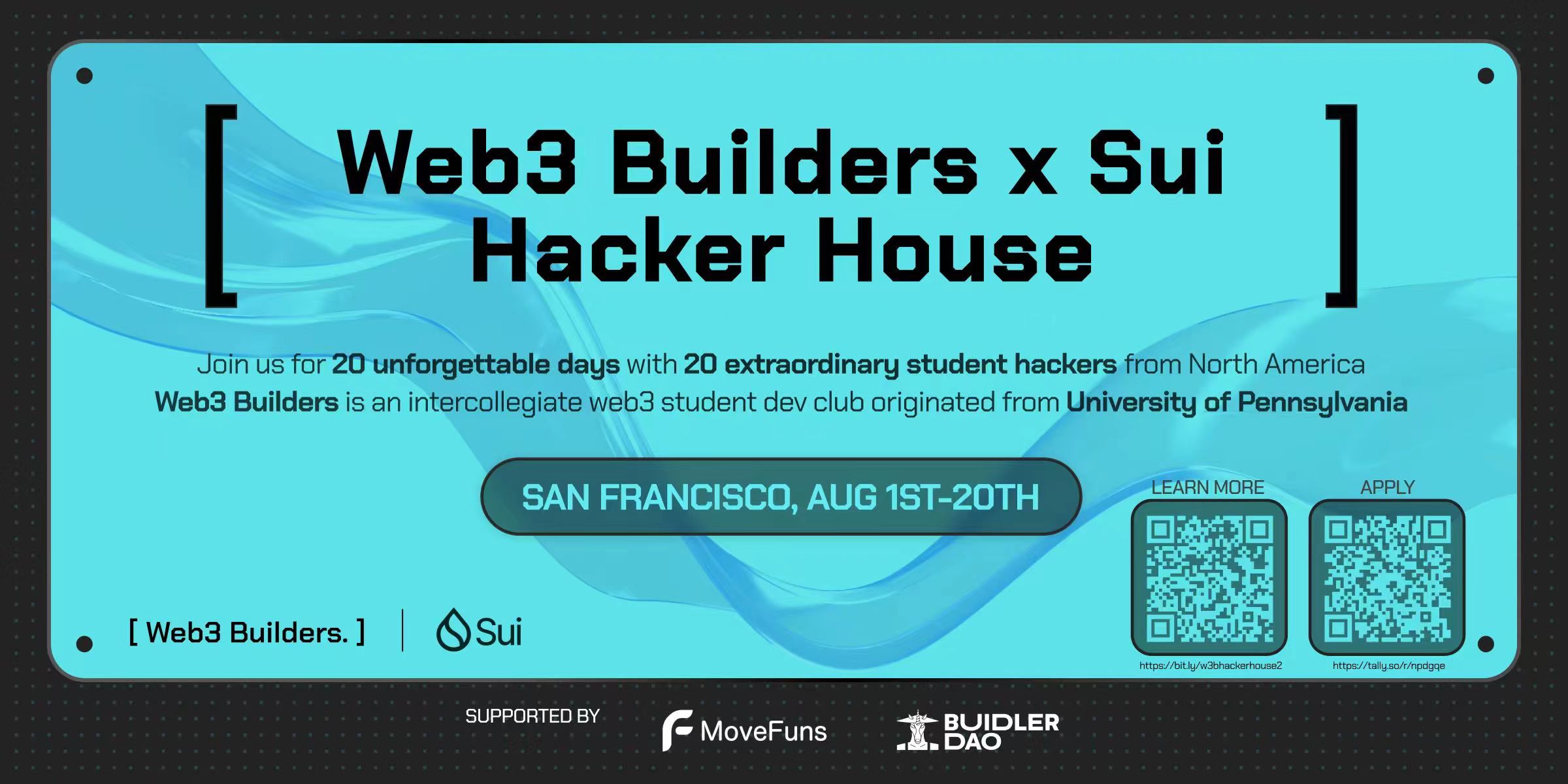 Web3 Buidlers x Sui Hacker House