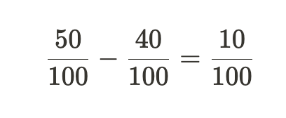 Image 16: Fraction subtraction with a denominator of 100
