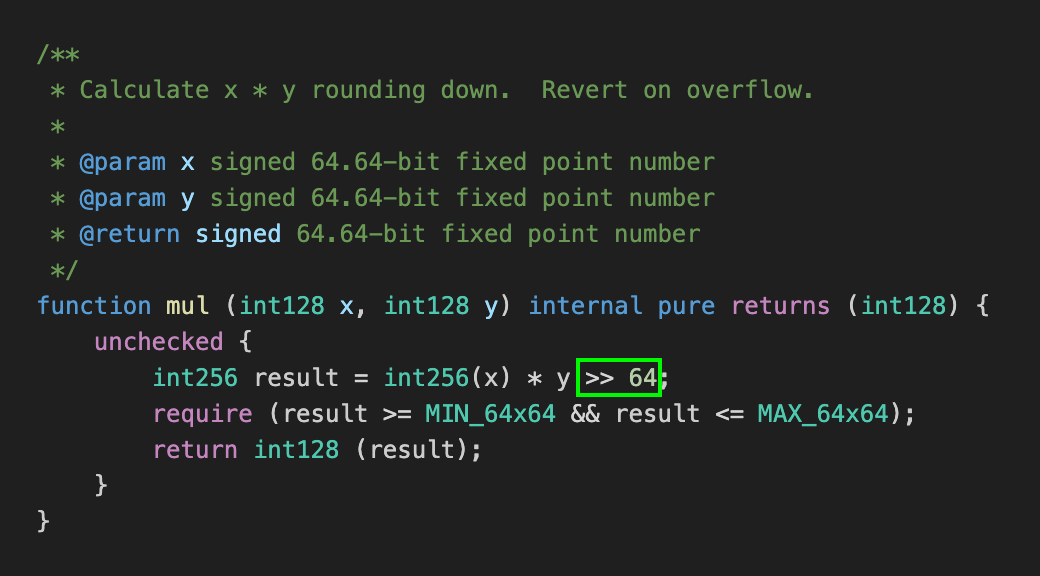 Image 18: ABDK mul function code