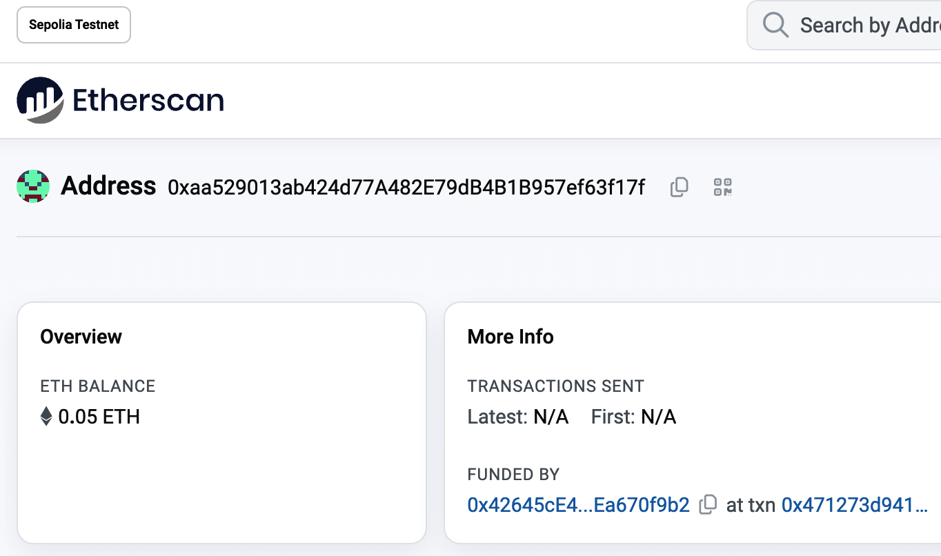 Etherscan 上的地址交易历史记录