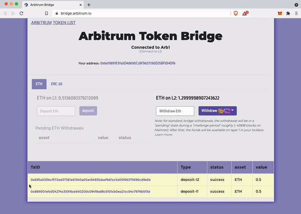ARBITRUM Token桥使用教程插图5