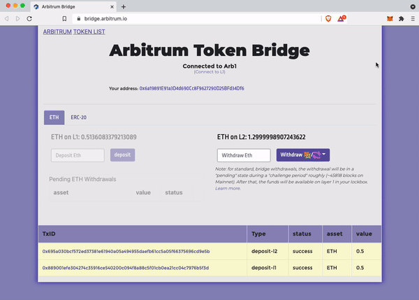 ARBITRUM Token桥使用教程插图7