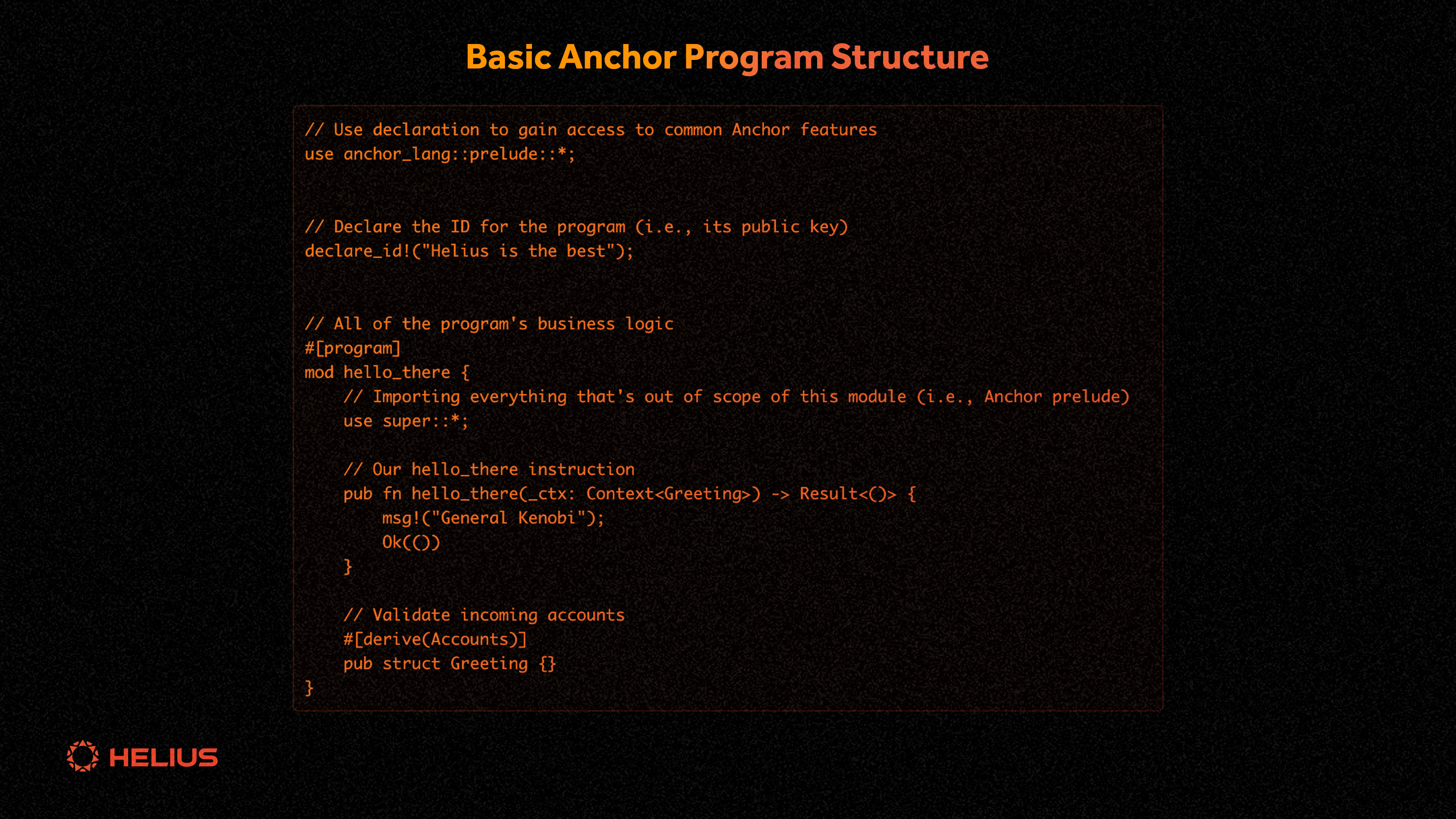 基本 Anchor 程序结构